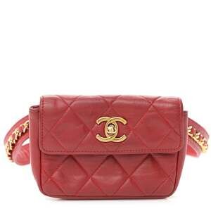 Chanel Lambskin Quilted Waist Chain #200218C14B